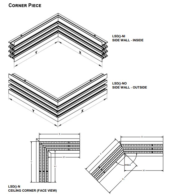 Linear Slot Diffuser Supply, Return