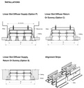 Linear Slot Diffuser Supply, Return
